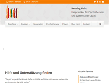 Tablet Screenshot of henningholst.de